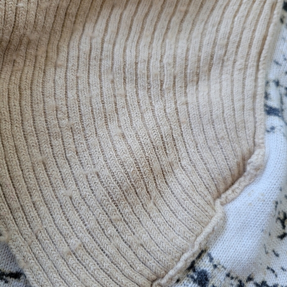 Chi by Falchi Silk Cashmere Blend Printed Sweater Top XL? see measurements - Picture 8 of 10